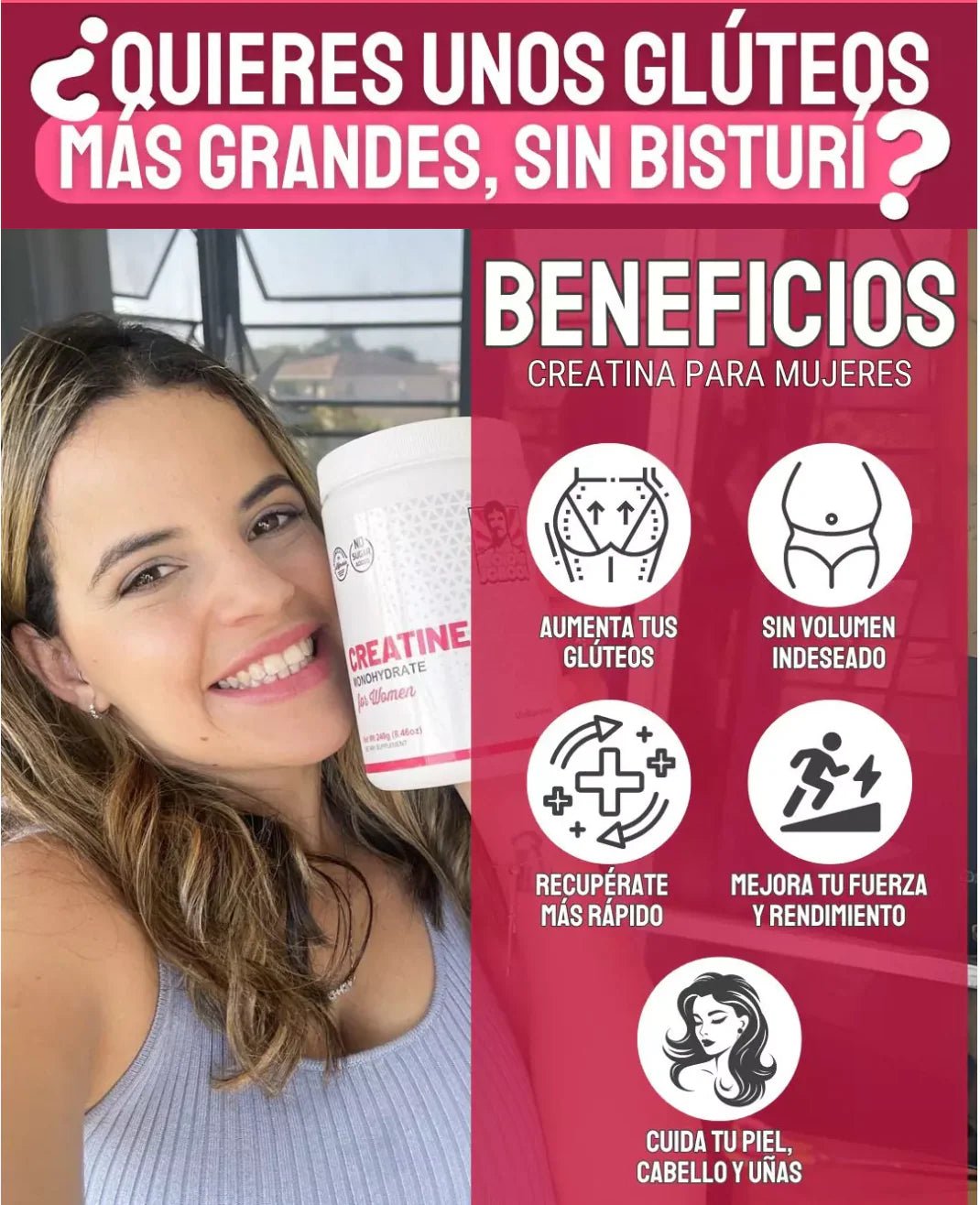 Old School Labs creatina para mujer - OMNYA GO FIT