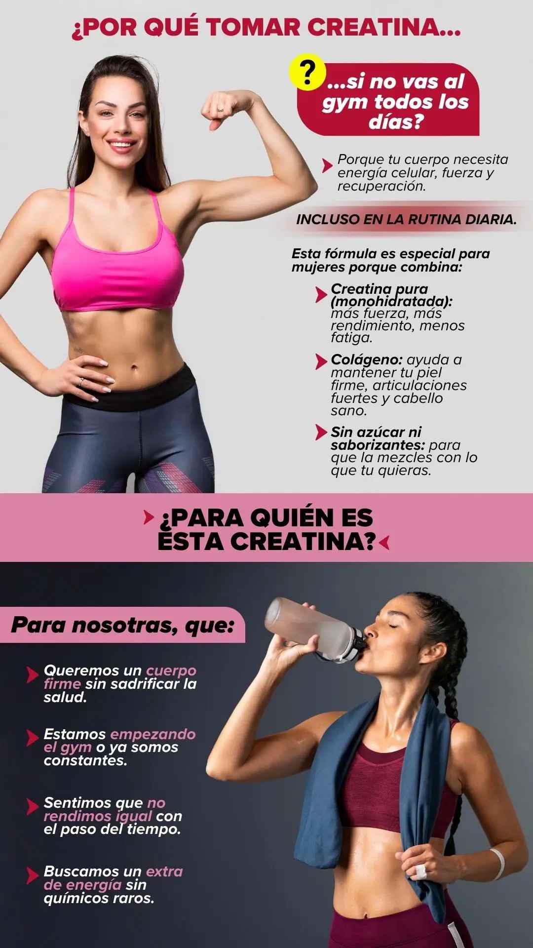 Old School Labs creatina para mujer - OMNYA GO FIT