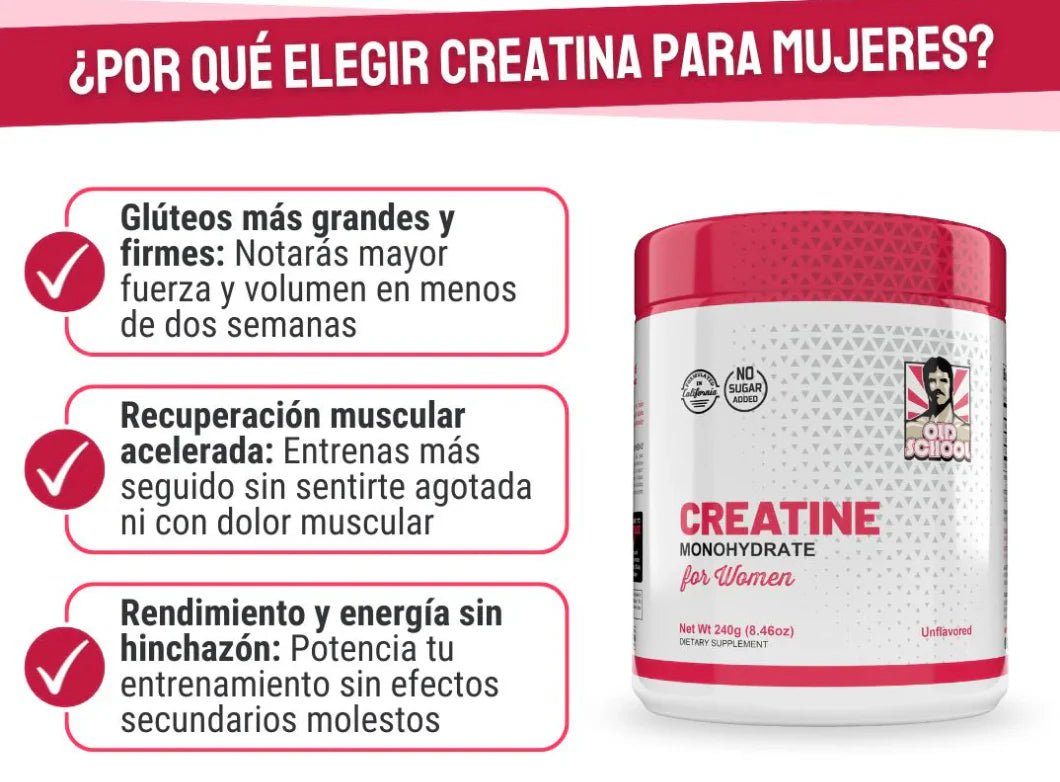 Old School Labs creatina para mujer - OMNYA GO FIT